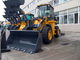 Lärmarmer Traktor mit Eimer-und Löffelbagger-Spannweite stützen Gräberdie kapazität des Bein-0.3M3 fournisseur