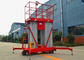 Hubhöhe-hydraulisches Boom-Aufzug-Doppeltmast Aluminium 200KG 6M fournisseur